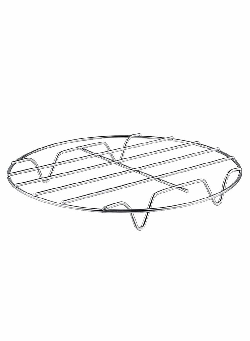 Air Fryer Rack Accessories 8 Inch Square Double Layer with 5 Skewers Stainless Steel Multipurpose Rack Metal Holder Fit Multi-purpose Double Layer Rack with Skewer - Image 4